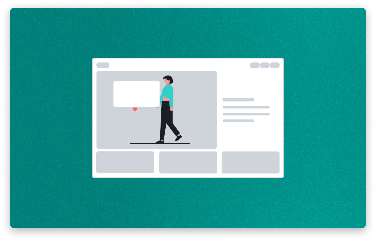 Blog illustration showing content creation and sharing