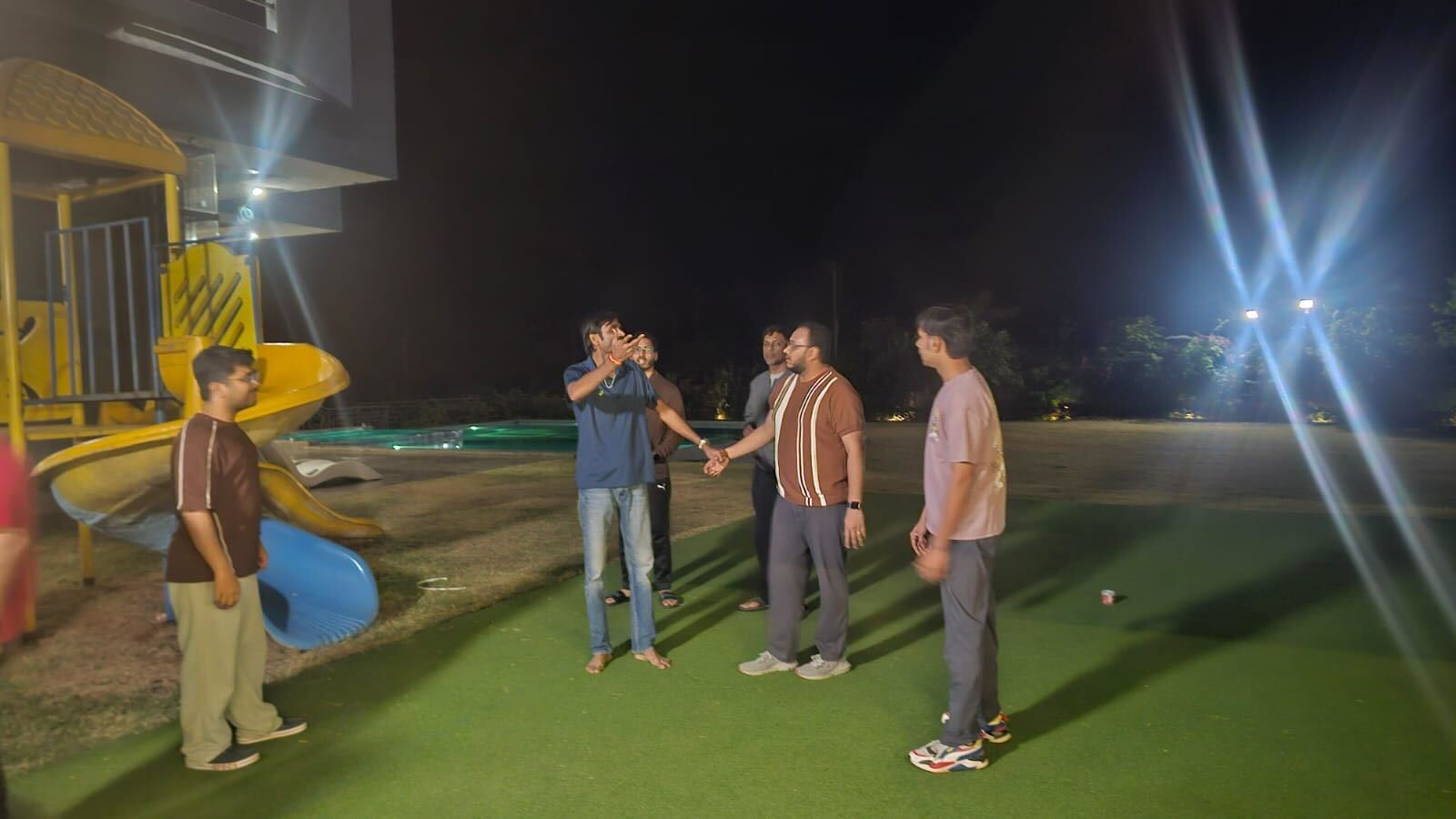 Enlyft team outing after Hackathon 2025 - team bonding activities during the overnight retreat