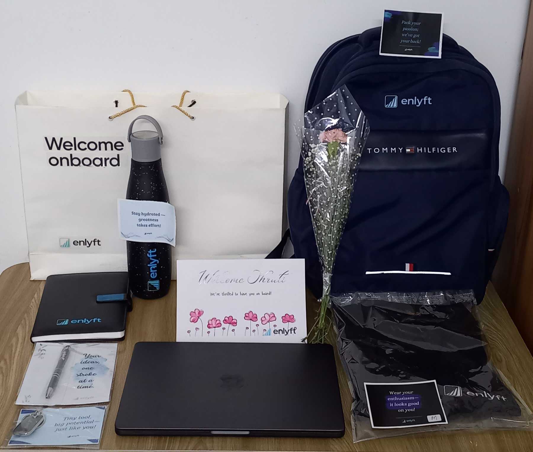 Welcome kit provided by Enlyft