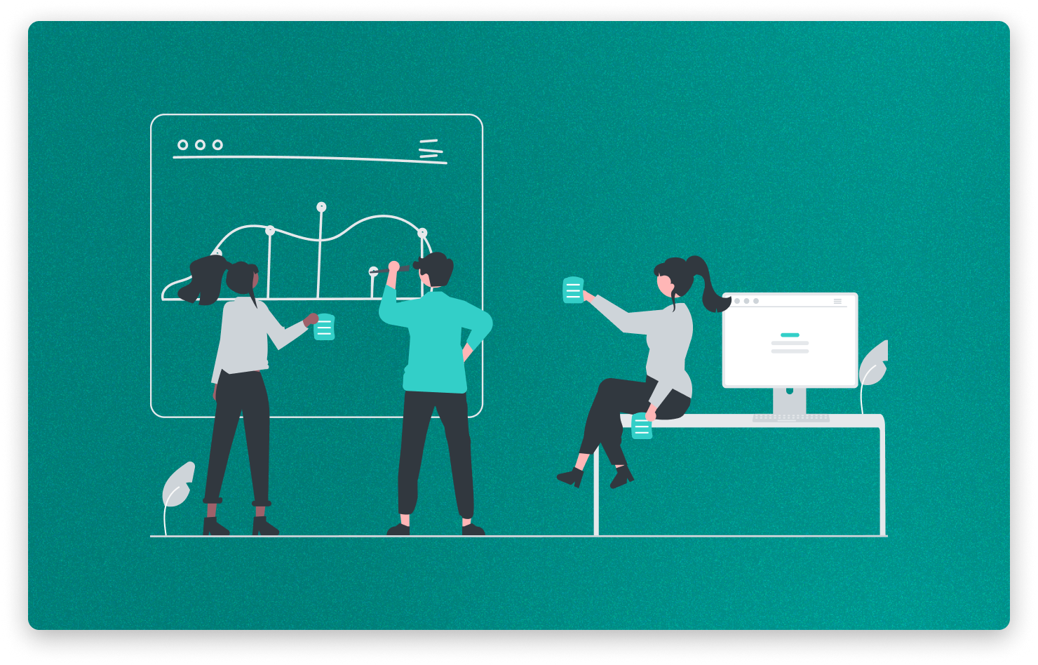 Team collaboration illustration